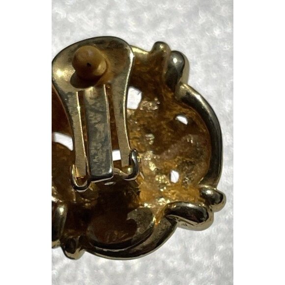 Vintage Cookie Lee Earrings Women’s Modern Quality Gold Gunmetal Chain Clip On - Picture 8 of 15